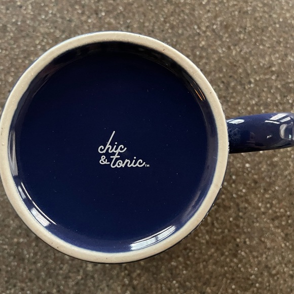 Chic & Tonic, Snowflake, Blue & White, Mug, 16 oz. - Picture 3 of 5